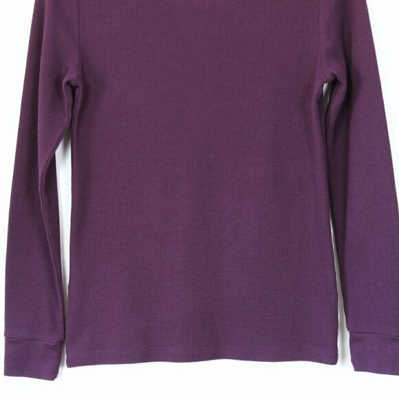 Tommy Hilfiger Purple Waffle Lace Up Henley Extra Small - Picture 10 of 11